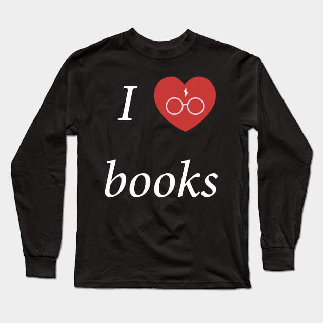 I love books potter edition Long Sleeve T-Shirt by Truenid